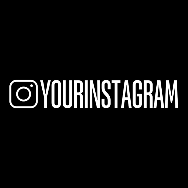 Custom Instagram Handle Stickers