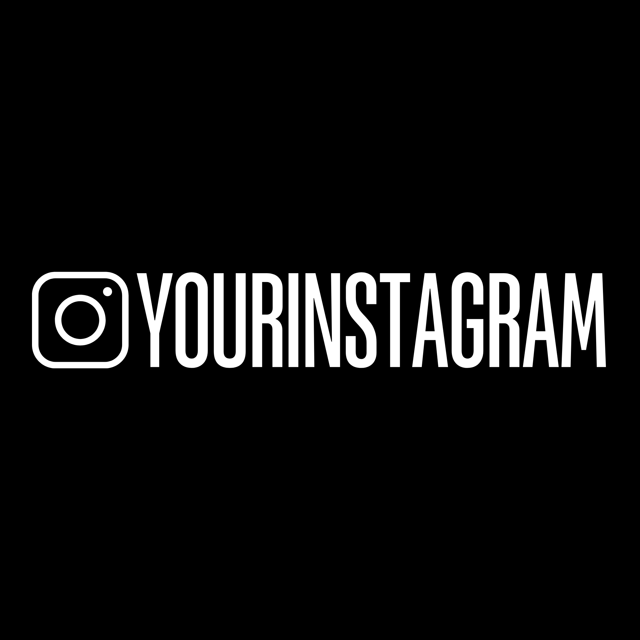 Custom Instagram Handle Stickers